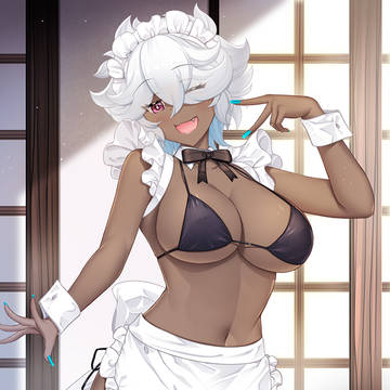 巨乳ビキニメイド(^^)v