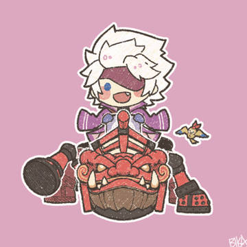 走る暁丸GIF