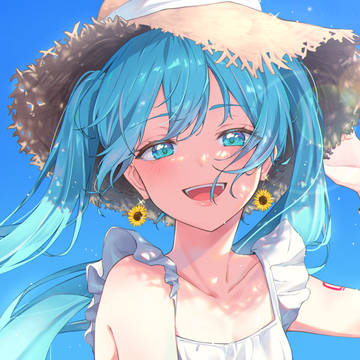 ミクと夏☀️🌻