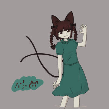 チョコミントカラーお燐