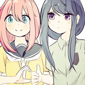 Yuru camp Nadeshiko and Rin!