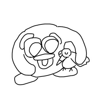 トゥーカンと戯れるノタクレム