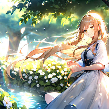 花与少女