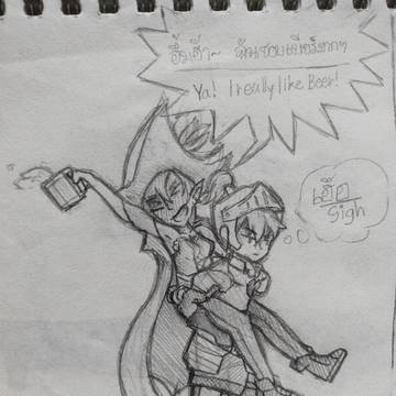 Guardian Tales Knight and Rachel