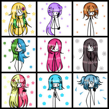 私のすべてのスティックフィギュア OC