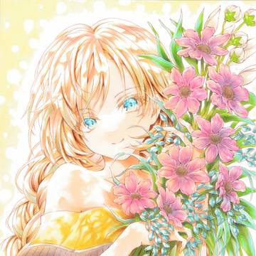 木漏れ日と花束と