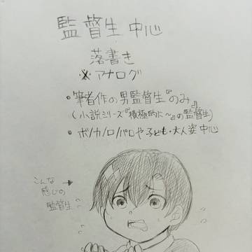男監督生中心落書き※アナログ