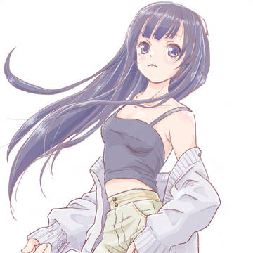 立ち絵　タンクトップっぽい娘