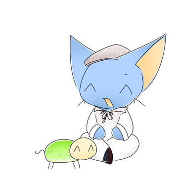 (,,^Д^)タカラくんとカメモナー(^^)