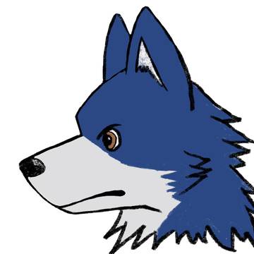 落書き おおかみ