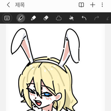 금발 바니걸