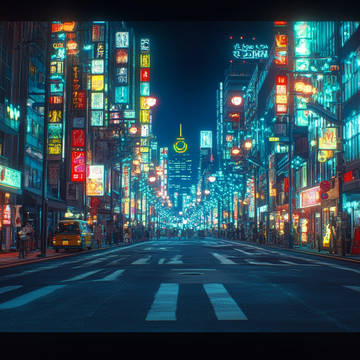 【背景】夜の街・夜明けの都市 ※フリー素材