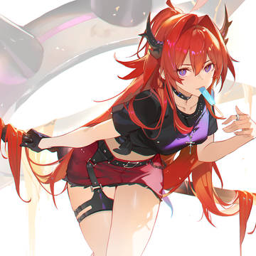 红发有角
