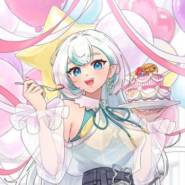 月瀬リチア 様　2024年お誕生日イラスト