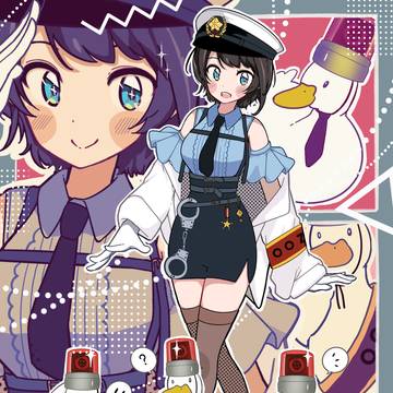大空警察署長、みんなでパトロール