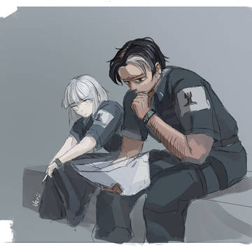 arknights r6 collab scribble