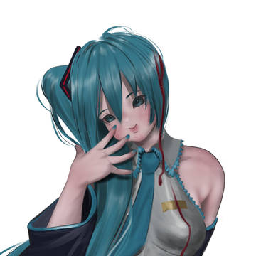 初音ミクポニーテール