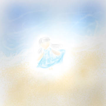 久しぶりに絵を描いた、抽象的な絵…？