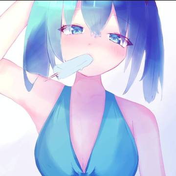 ミク水着イラスト
