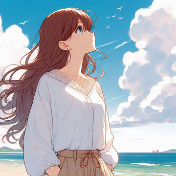 空を見上げて