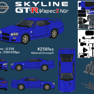 BNR34型スカイラインGT-R(256fesの姿)