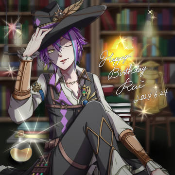 2024ワンツーお誕生日絵