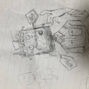 異形頭　通信機くん