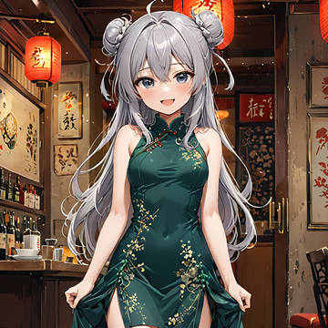 チーパオ看板娘