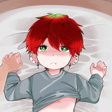1つのベッドで…