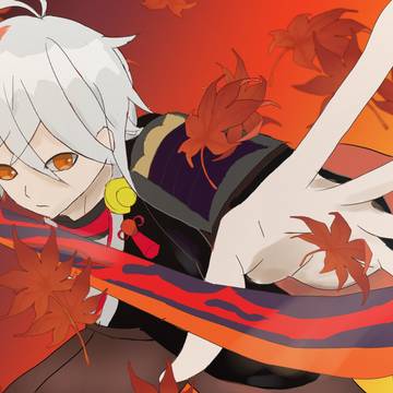 紅葉と楓原万葉