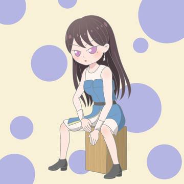 カホンを叩く立希さん