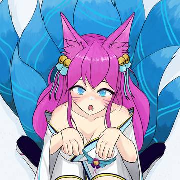 sprit blossom Ahri fanart