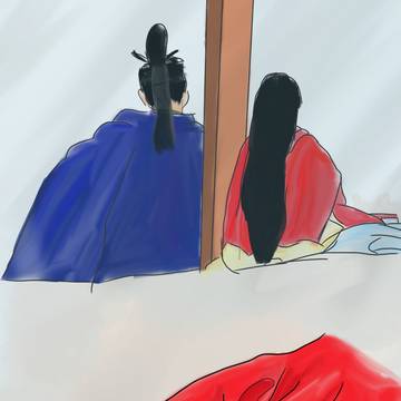 秘密のお月見