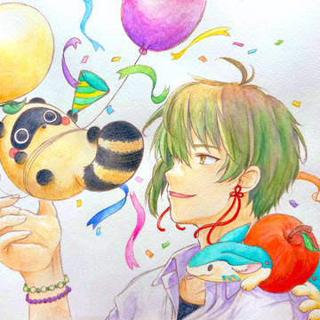 誕生日イラストとその他ラクガキ
