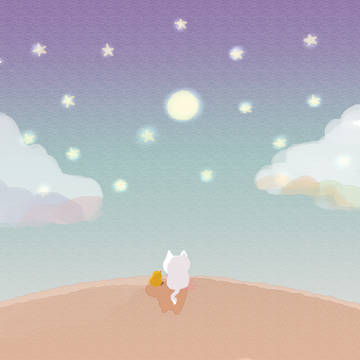 夜空と