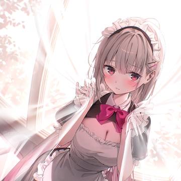 文化祭、みんなの前でメイド姿になるのが恥ずかしいうさギャルちゃん