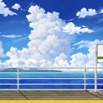 海の見える駅