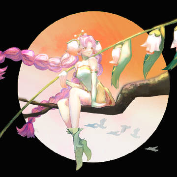 樹梢上的花