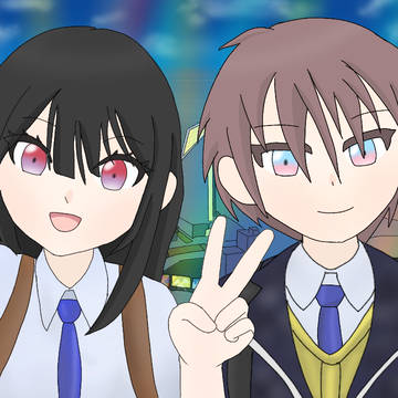パルデアアカデミー更正科の学生とその彼女のツーショット※微トレス