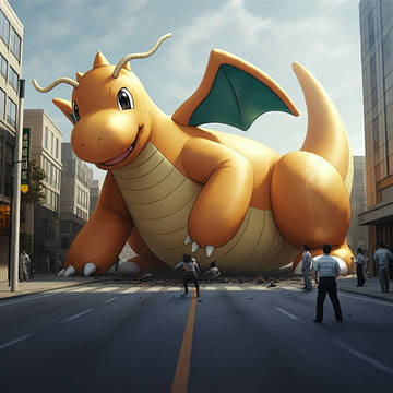 AI生成 巨大ポケモン