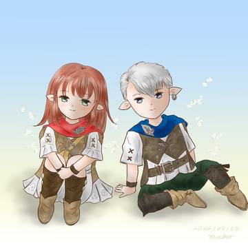 ff14 ララフェル二人組