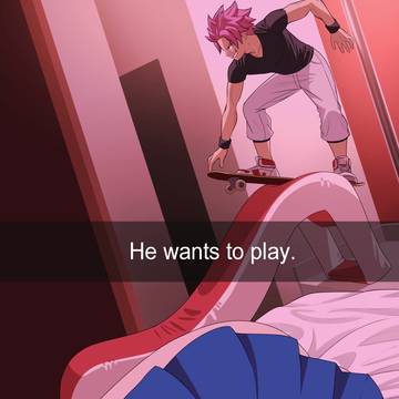 Lucy and Natsu want to play. 7.7