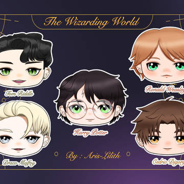 Key charm and sticker