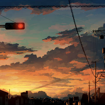 夕染め