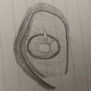 出久の目描いてみた(雑でごめん)