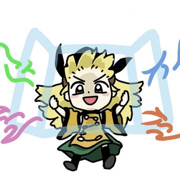 指で描いた絵