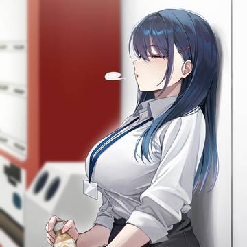 後輩ちゃん、休憩中☕️