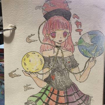 ヘカーティア色鉛筆画