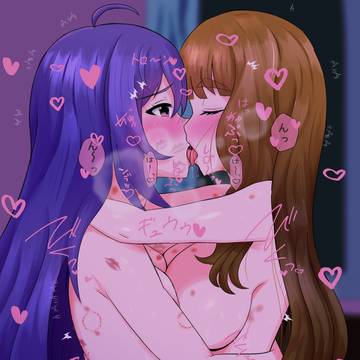 杏奈と美也のドロドロ百合えっち絵