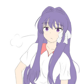 呆れ顔な杏ちゃん